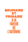 Saison automne: Brumaire et Frimaire, coffret 12x33cl